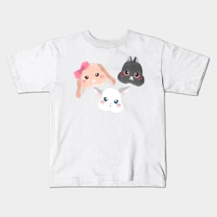 cute BSC Rabbit Head in Circle  | Bunniesmee Kids T-Shirt